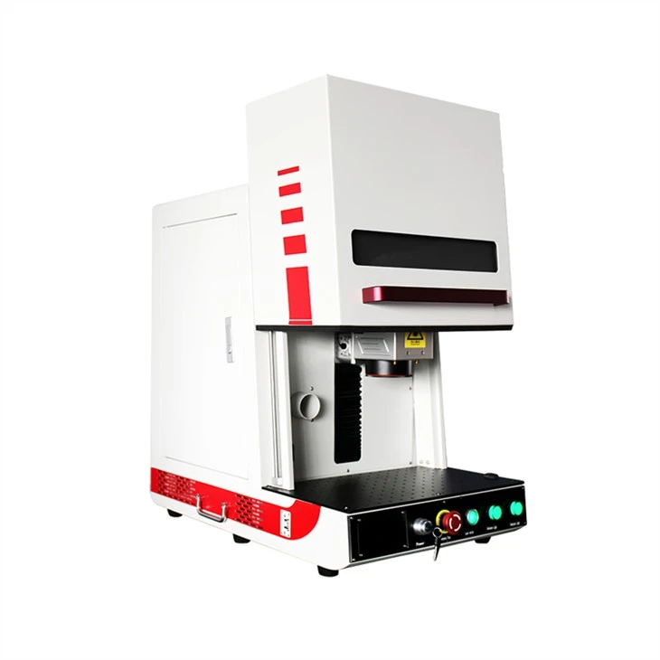 20W 50W Faserlaser-Markierungsmaschine für Metall und nichtmetallische Materialien